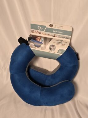 Travelon Blue Memory Foam Travel Neck Pillow